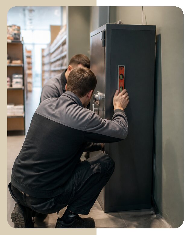 Профессиональная установка сейфа в магазине в Инте